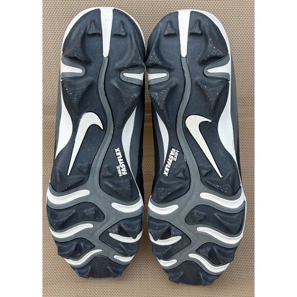 NIKE MENS SIZE 11.5 VAPOR EDGE SHARK 2 FOOTBALL OUTDOOR CLEATS FASTFLEX BLACK - Picture 7 of 9